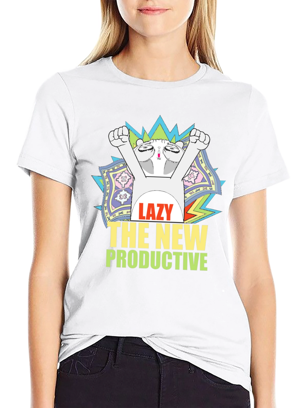 Lazy The New Productive Graphic Tee
