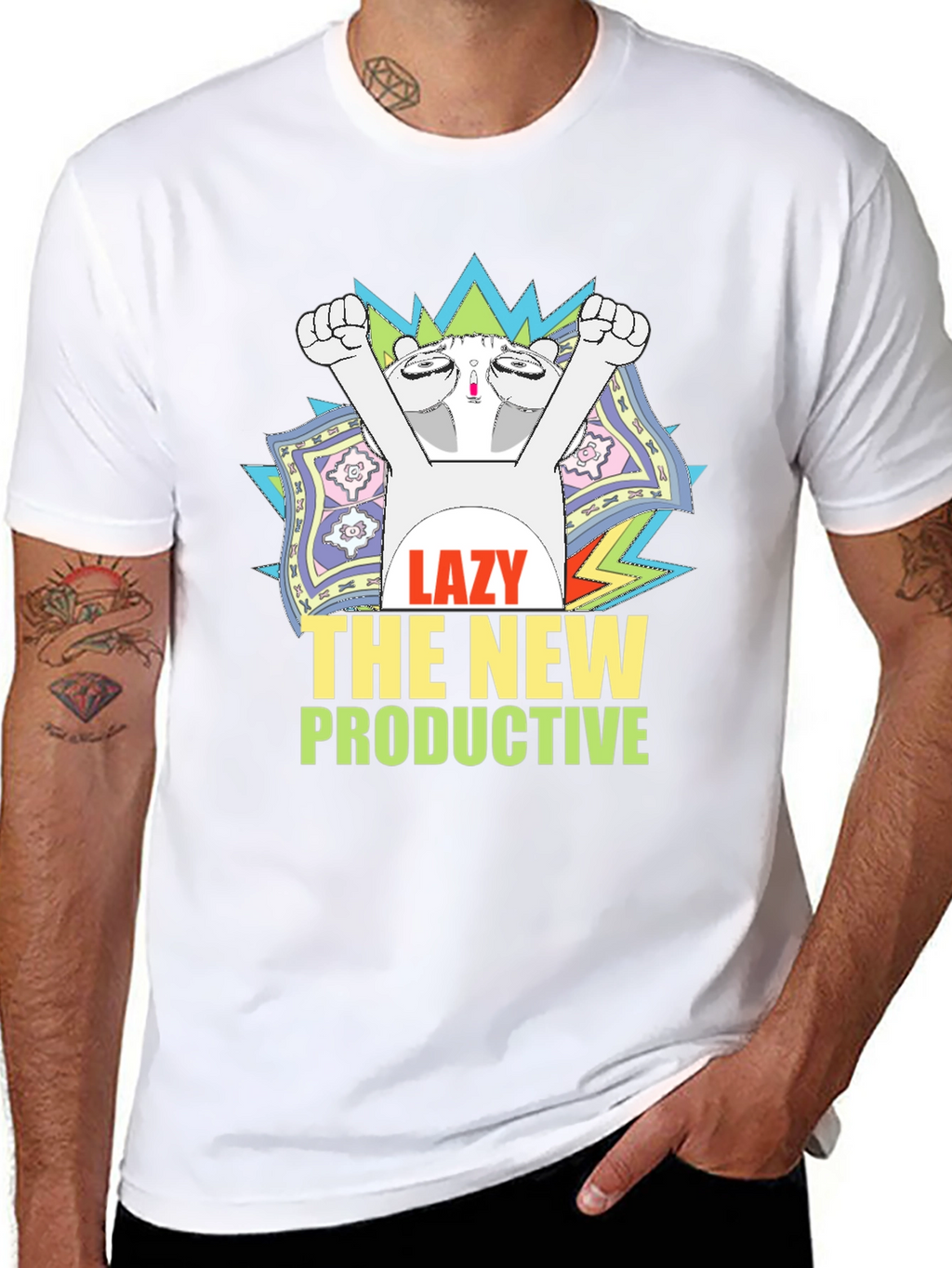 Lazy The New Productive Graphic Tee