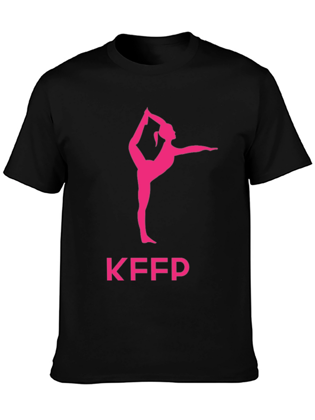 Yoga Pose Graphic Tee - KFPP Black T-Shirt