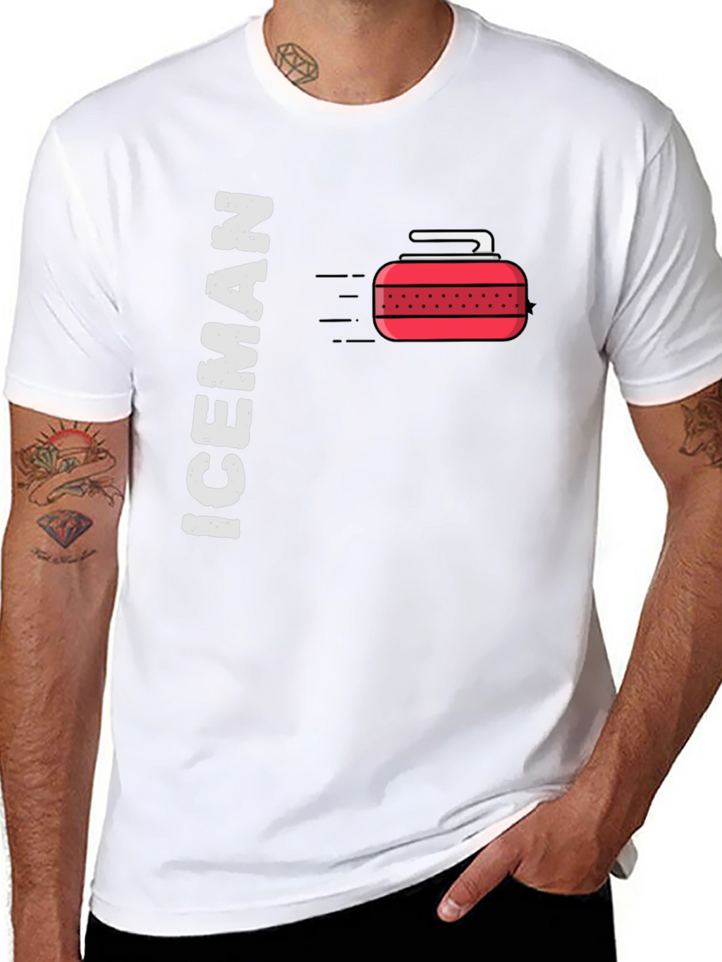 Iceman Curling T-Shirt - Sports Tee