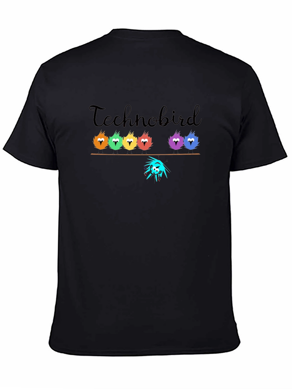 Technobird Graphic T-Shirt - Unique Bird Design