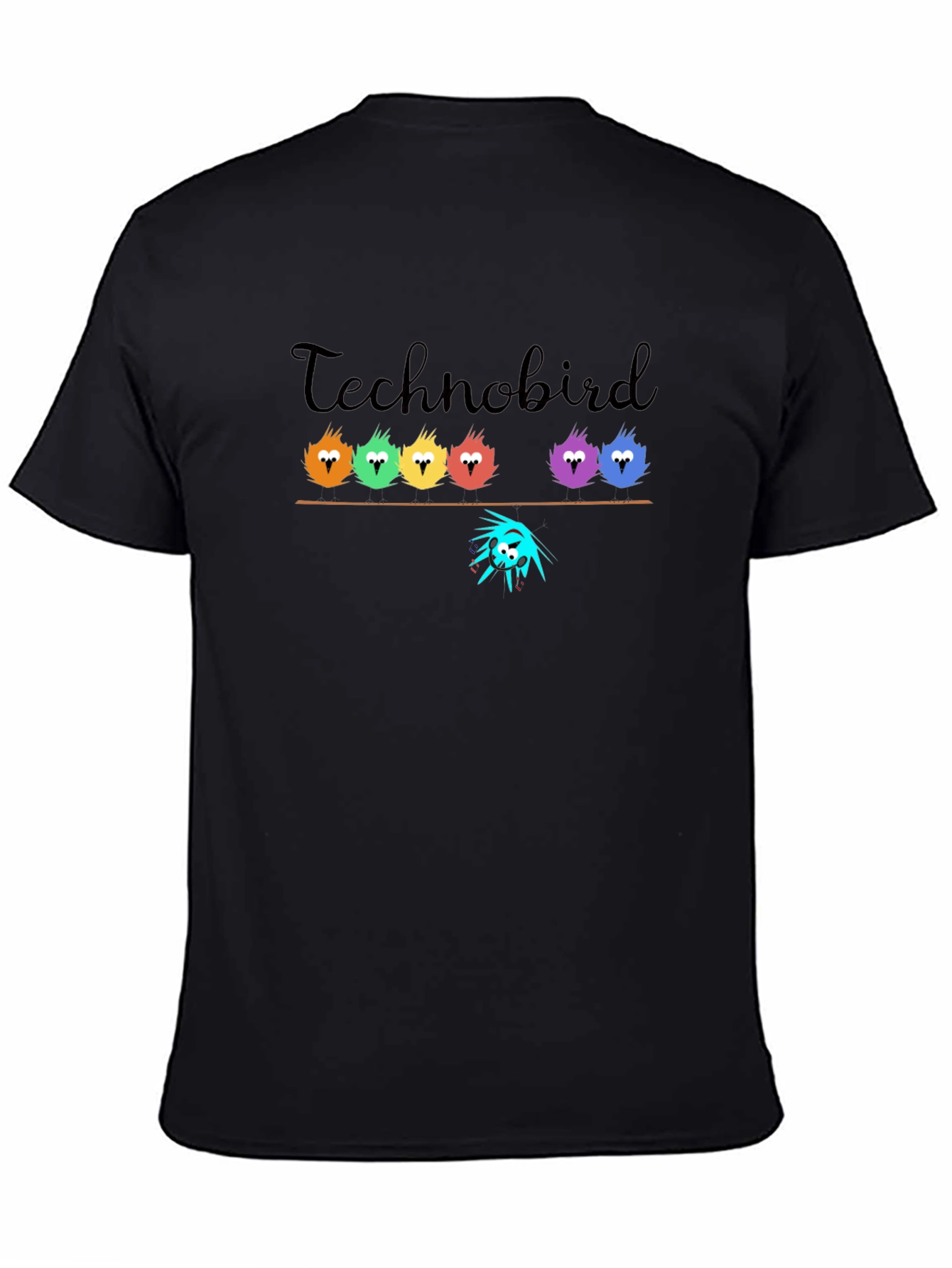 Technobird Graphic T-Shirt - Unique Bird Design