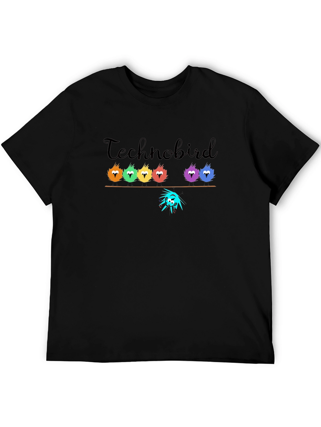Technobird Graphic T-Shirt - Unique Bird Design