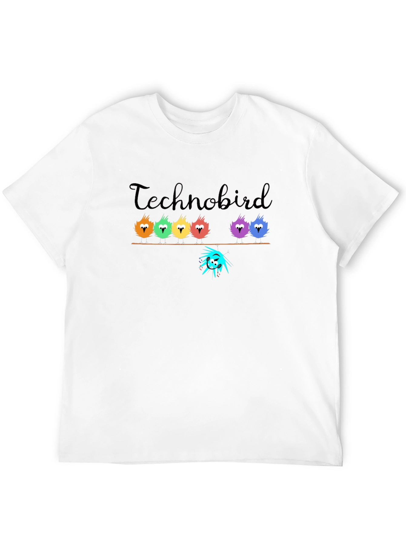 Technobird Graphic T-Shirt - Unique Bird Design