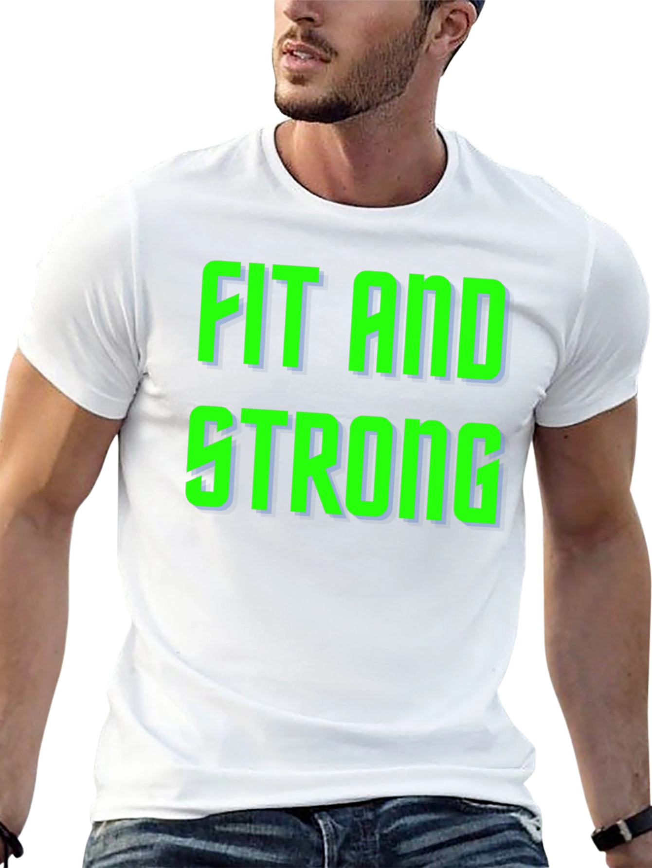 Fit and Strong Graphic T-Shirt