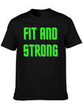 Fit and Strong Graphic T-Shirt