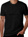 Indeed. Black Graphic T-Shirt for Men
