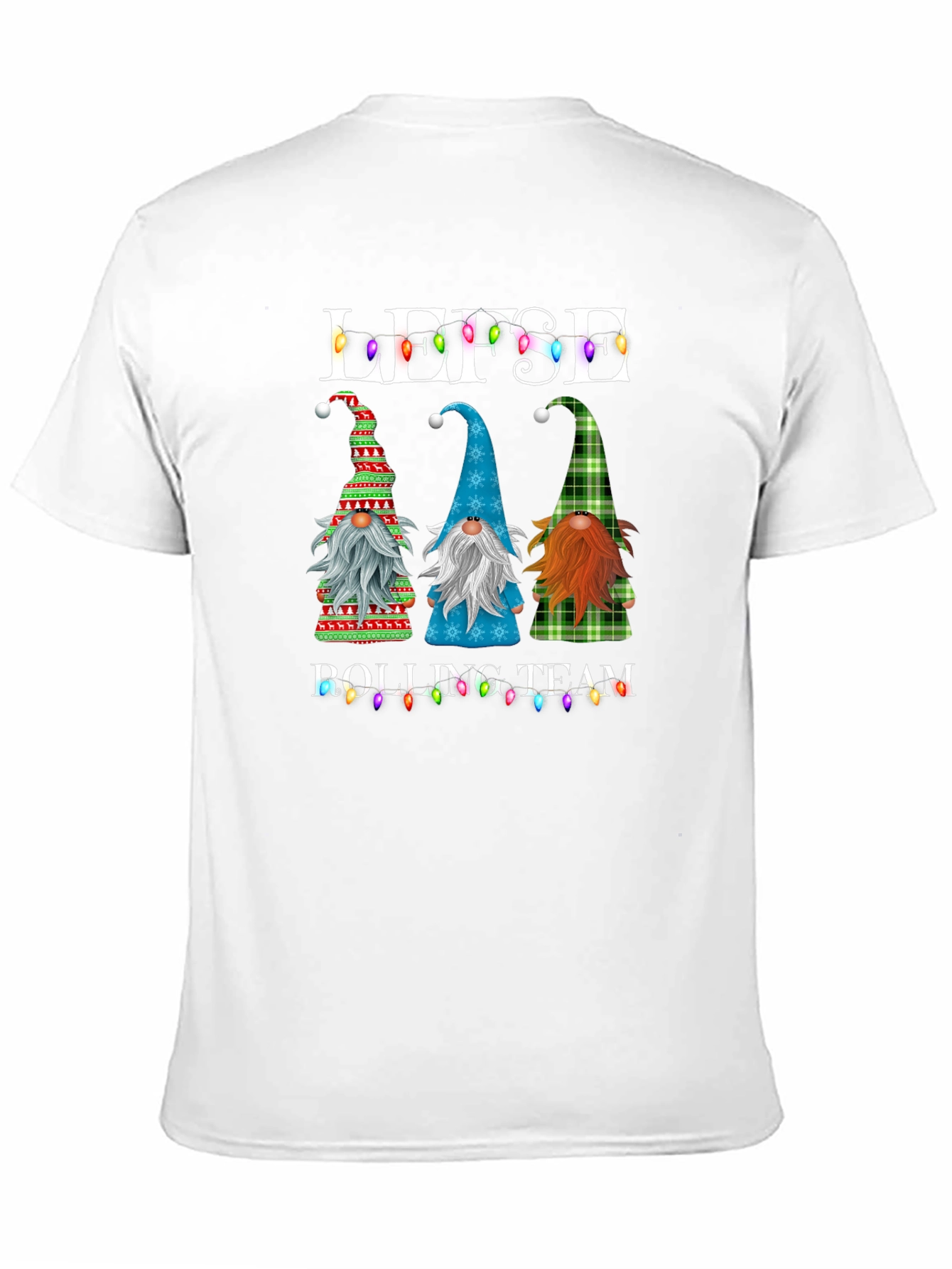 Lefse Rolling Team Gnome Christmas T-Shirt