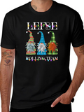 Lefse Rolling Team Gnome Christmas T-Shirt