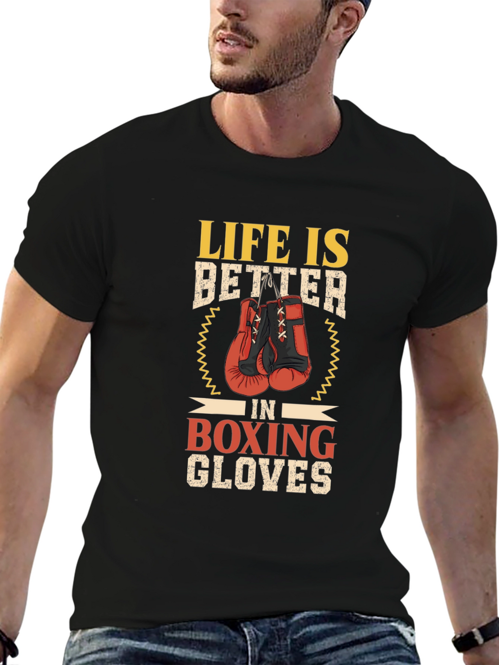 Boxing Gloves Graphic T-Shirt