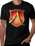 Shield A Logo Black T-Shirt
