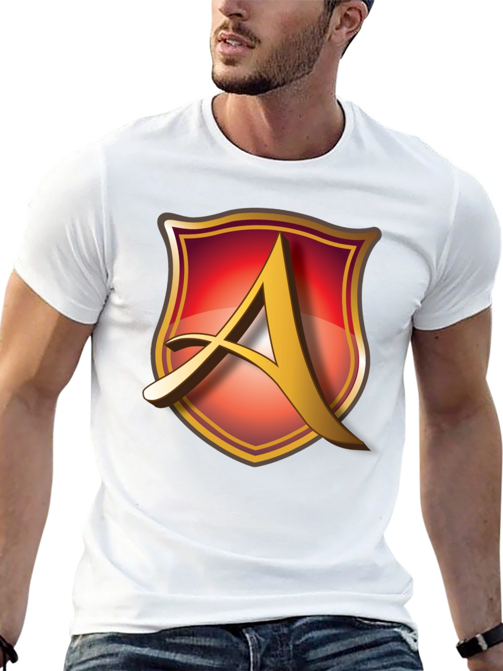 Shield A Logo Black T-Shirt