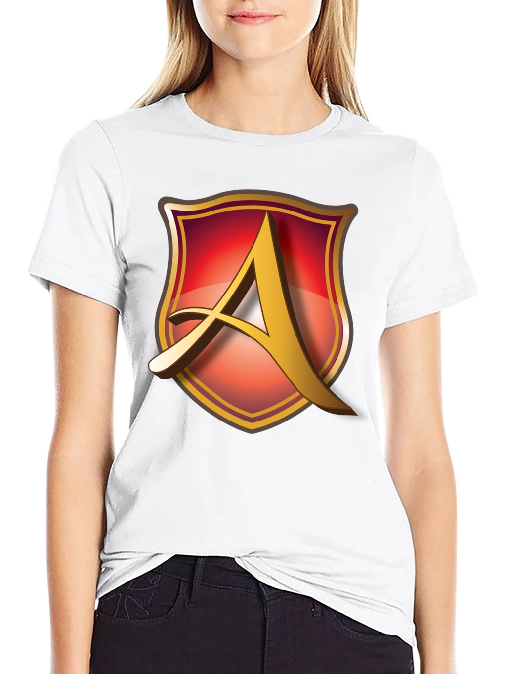 Shield A Logo Black T-Shirt