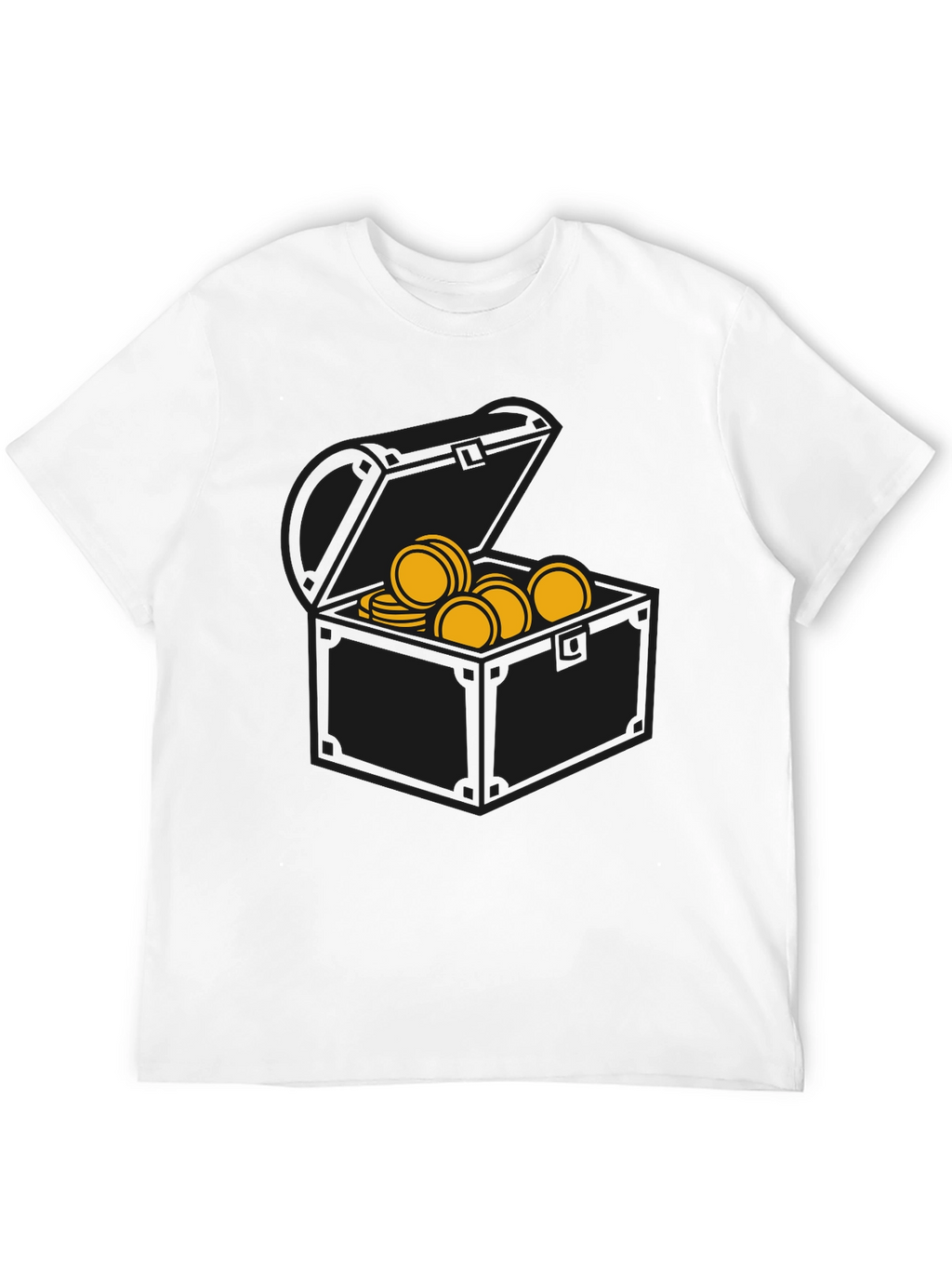 Pirate Treasure Chest Graphic Tee - Black