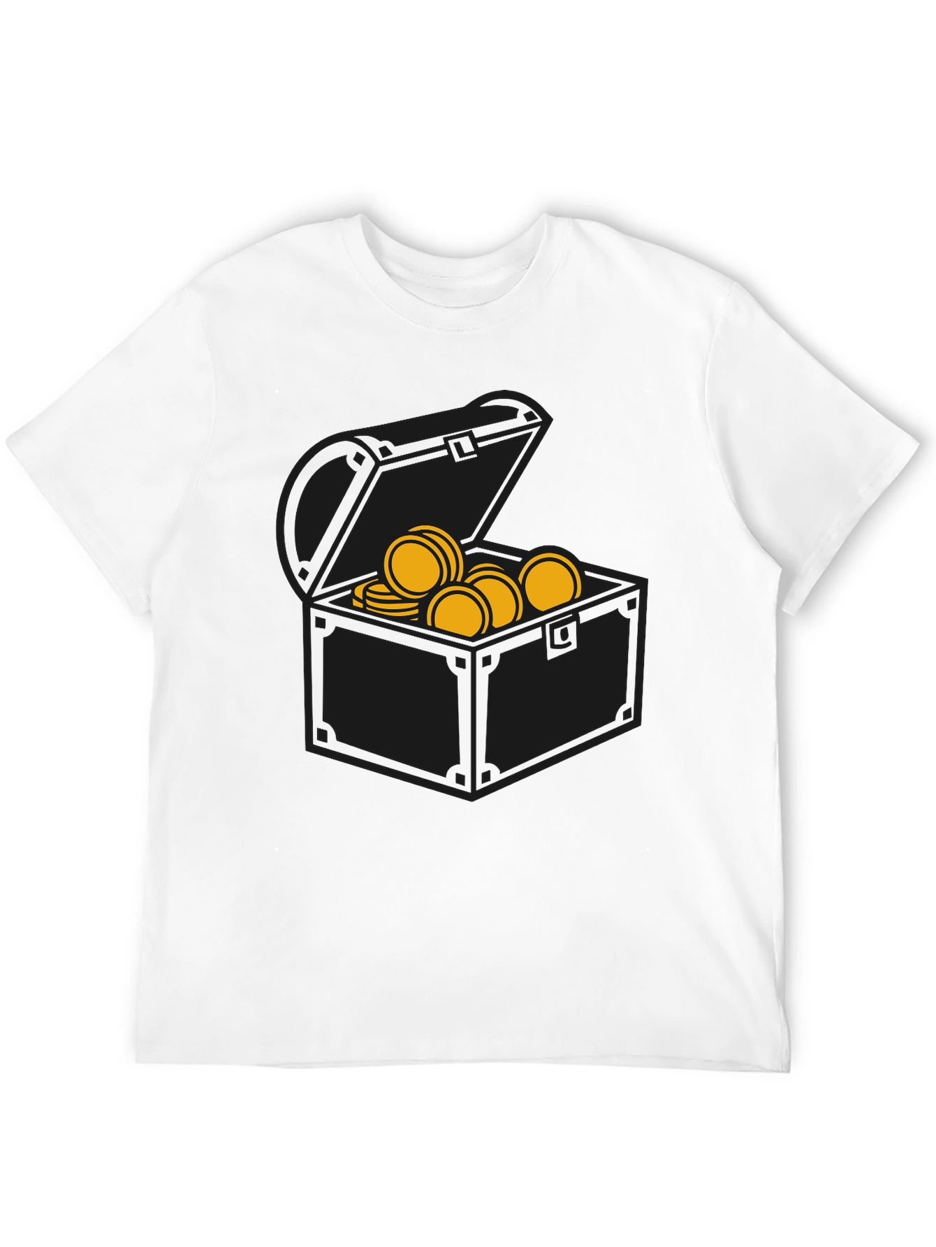 Pirate Treasure Chest Graphic Tee - Black