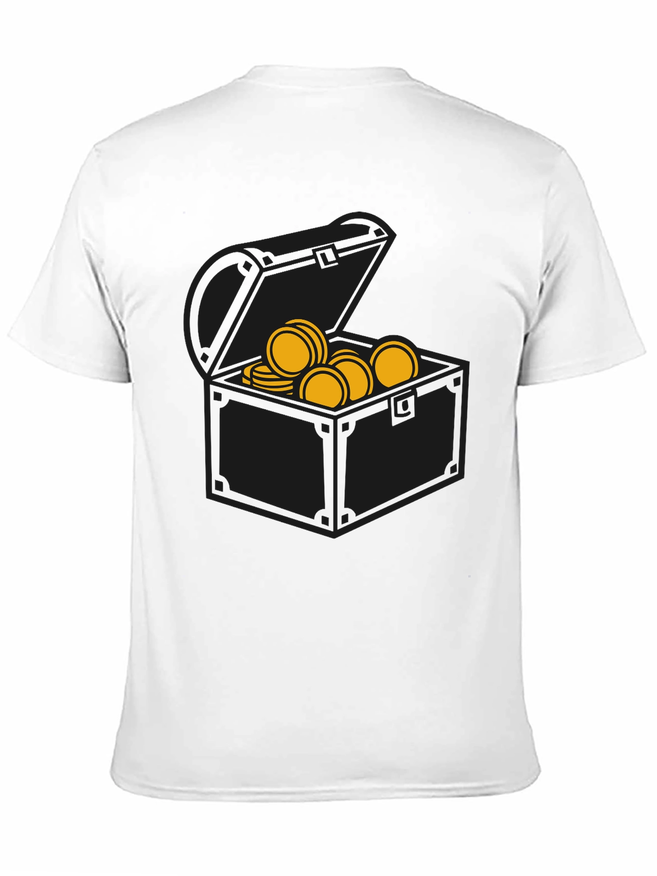 Pirate Treasure Chest Graphic Tee - Black