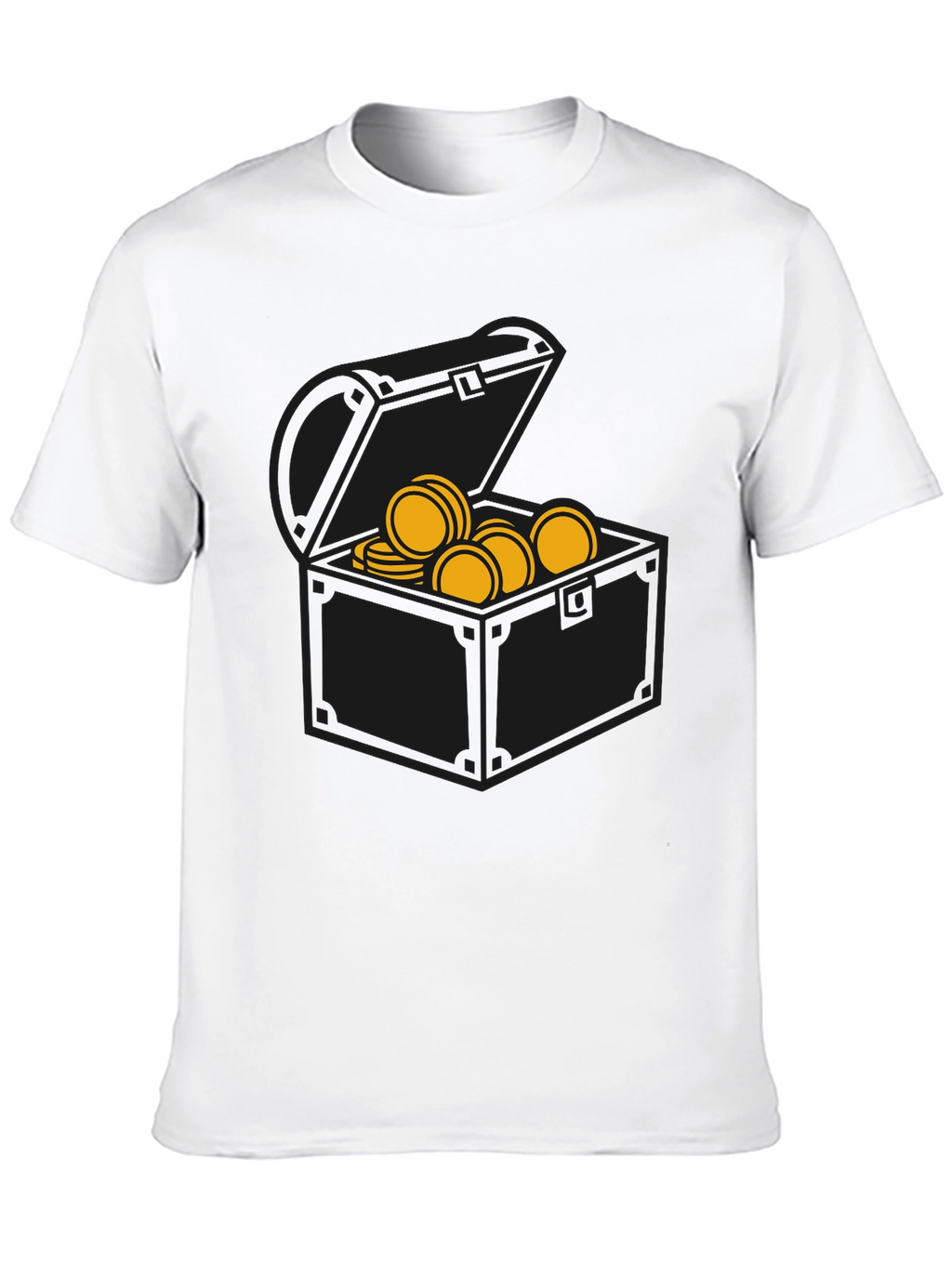 Pirate Treasure Chest Graphic Tee - Black