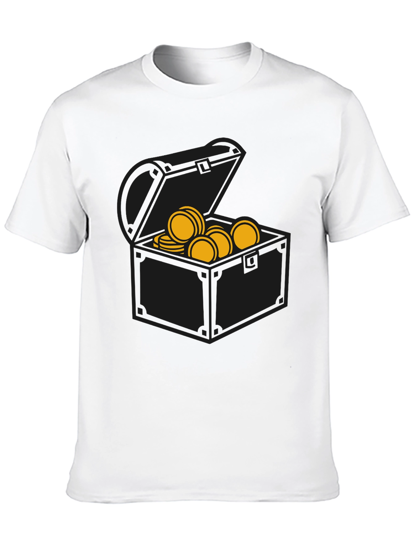 Pirate Treasure Chest Graphic Tee - Black