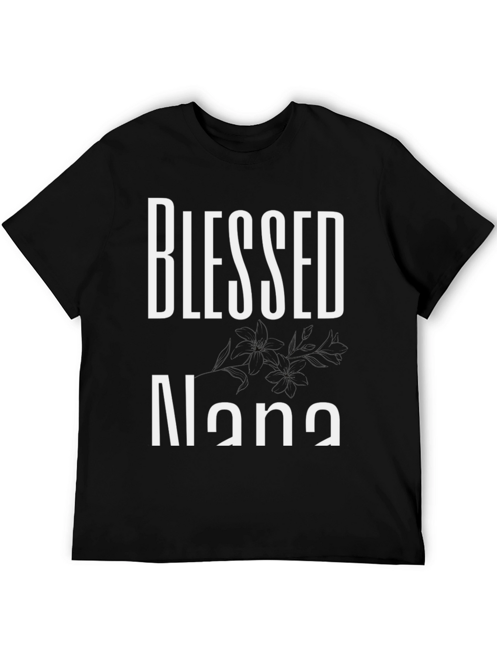 Blessed Nana Black T-Shirt