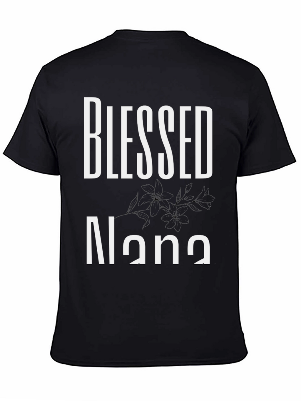 Blessed Nana Black T-Shirt