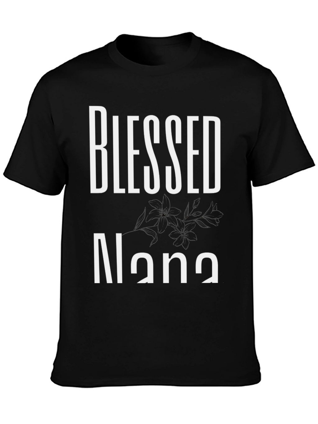 Blessed Nana Black T-Shirt