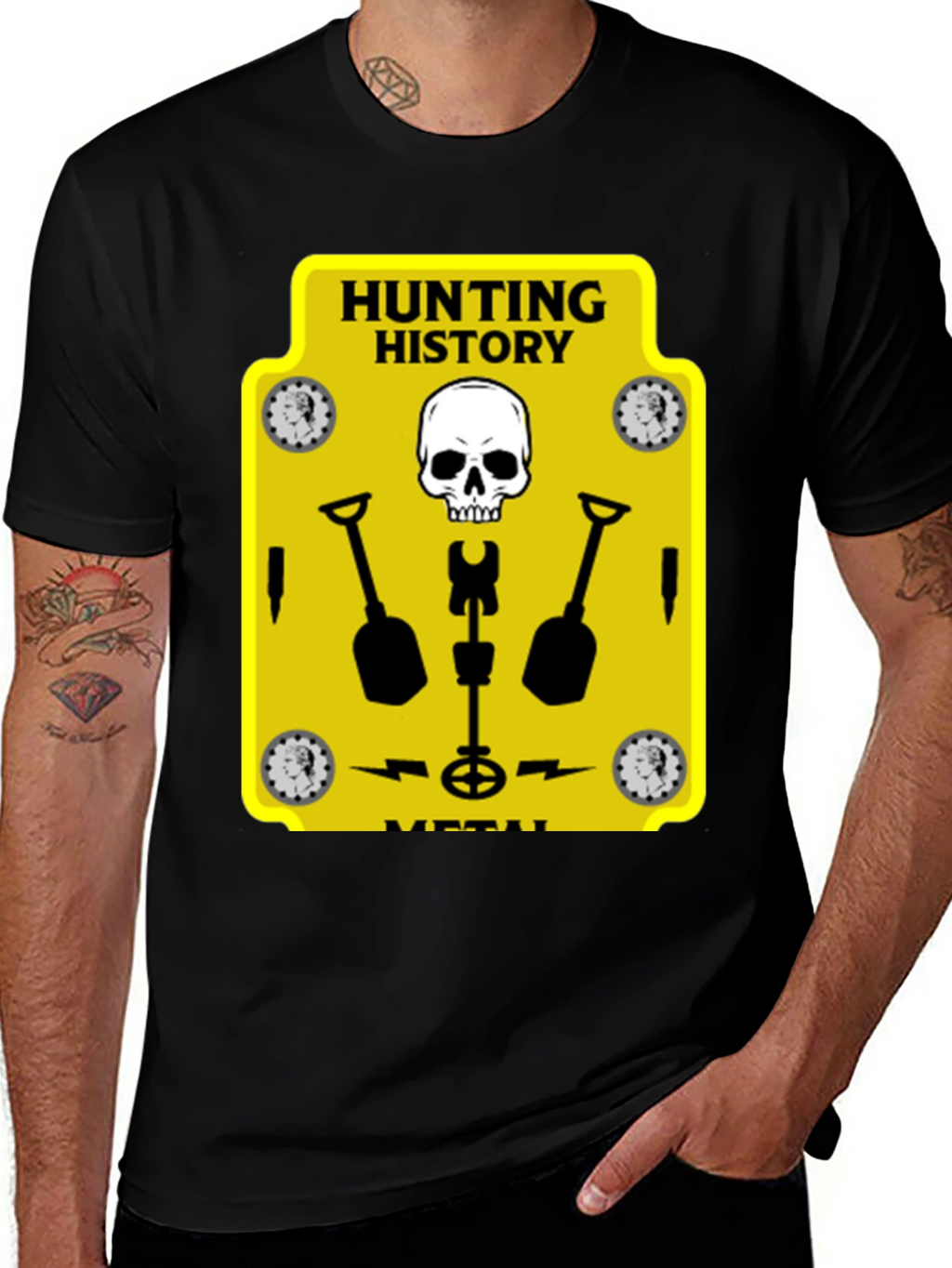Hunting History Metal Detector T-Shirt