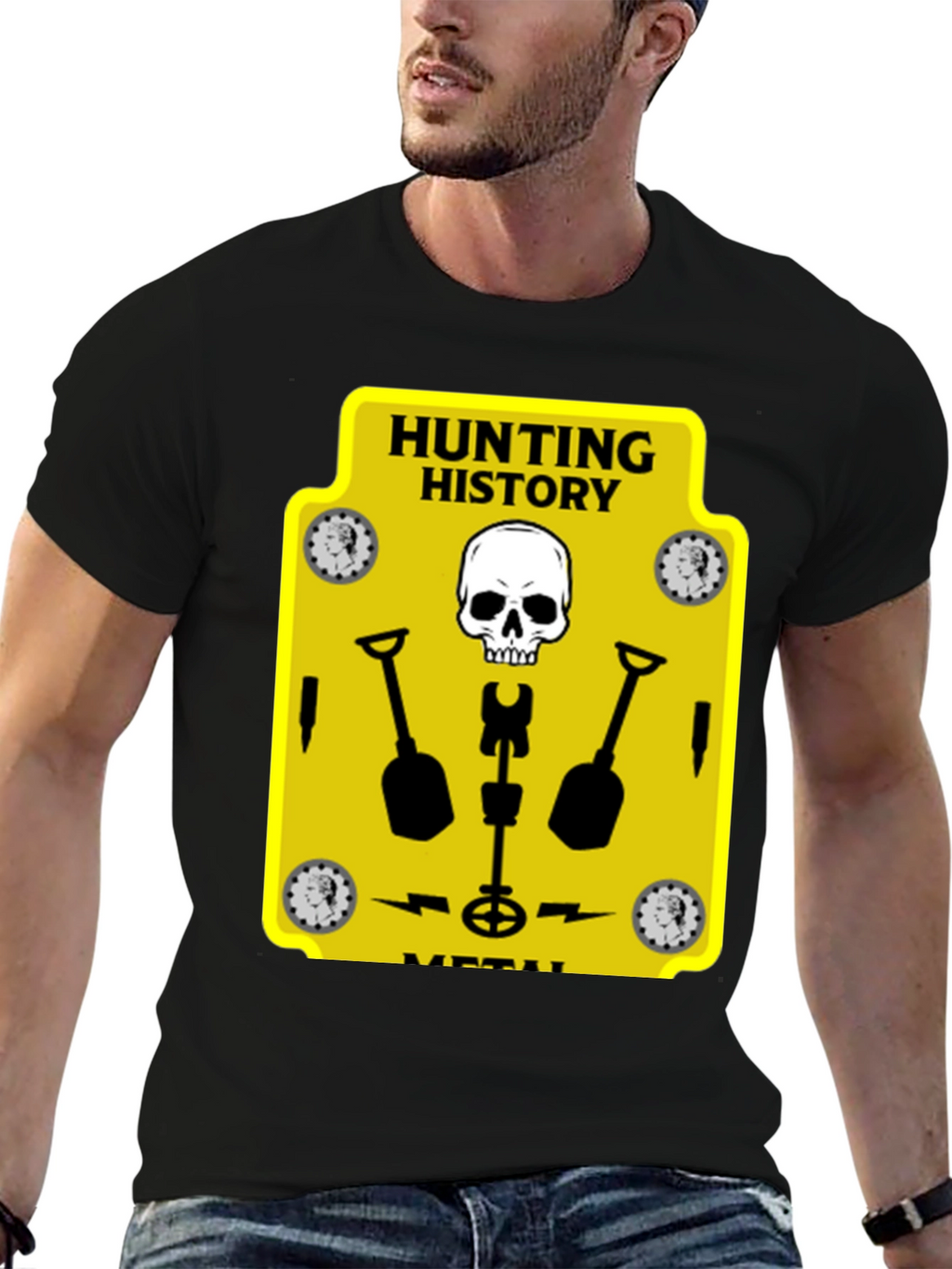 Hunting History Metal Detector T-Shirt