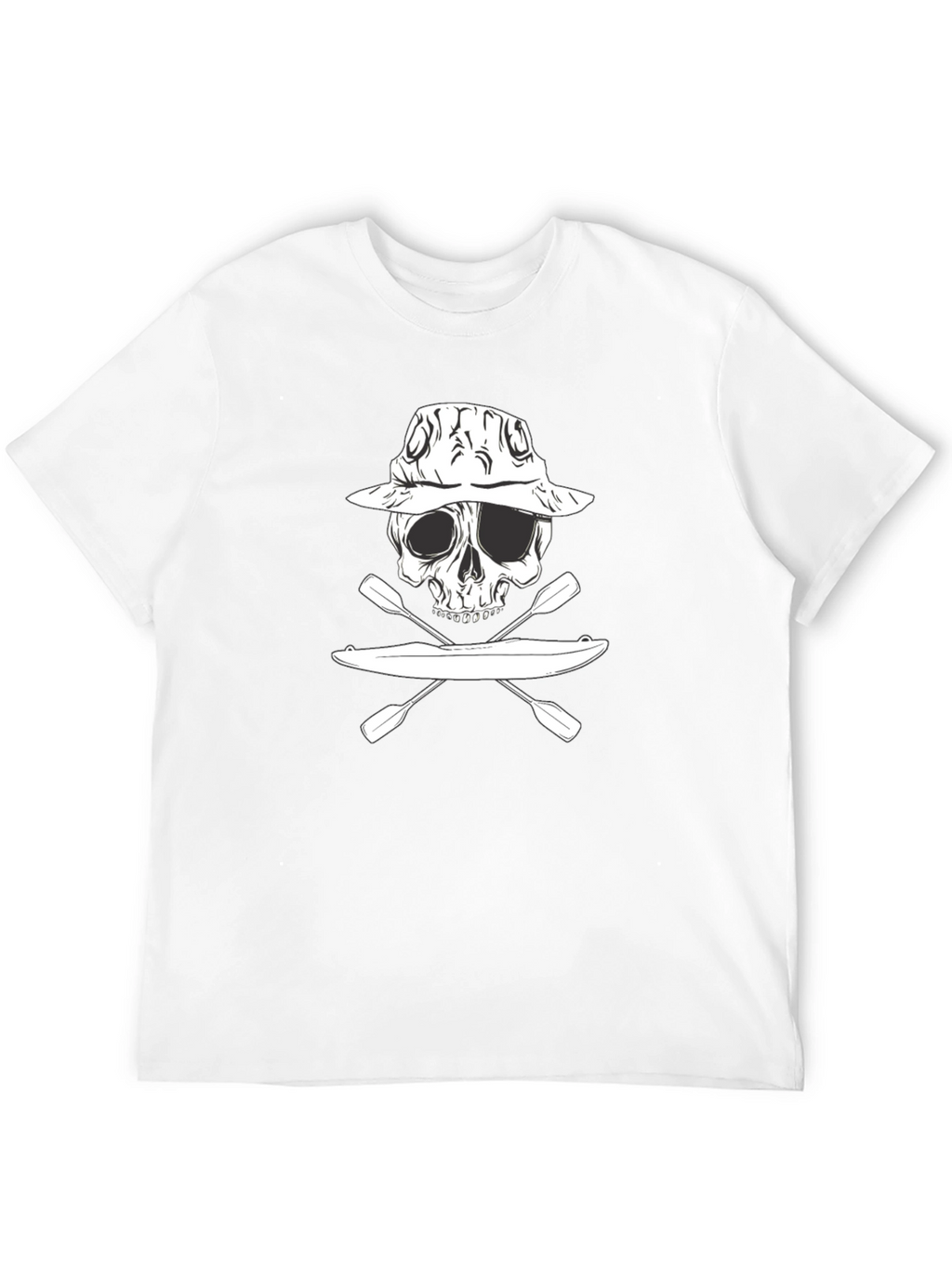 Kayak Skull Graphic T-Shirt - Adventure Ready