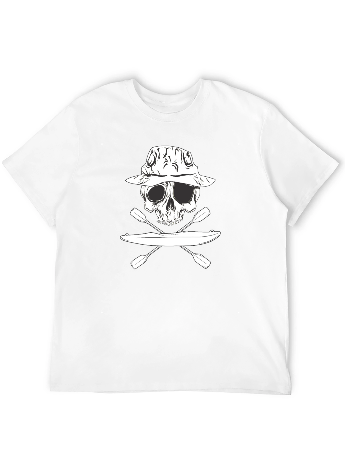 Kayak Skull Graphic T-Shirt - Adventure Ready