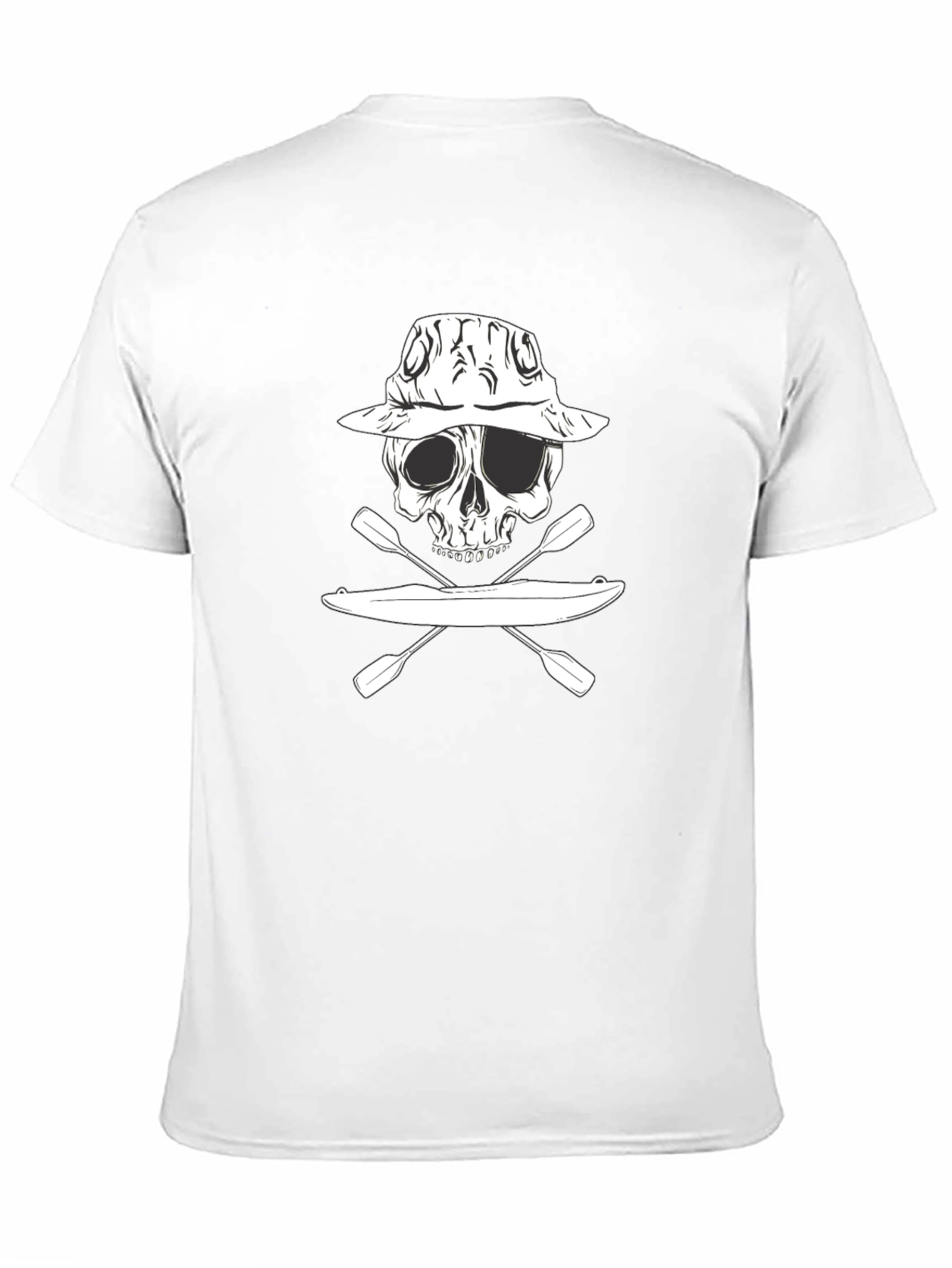 Kayak Skull Graphic T-Shirt - Adventure Ready