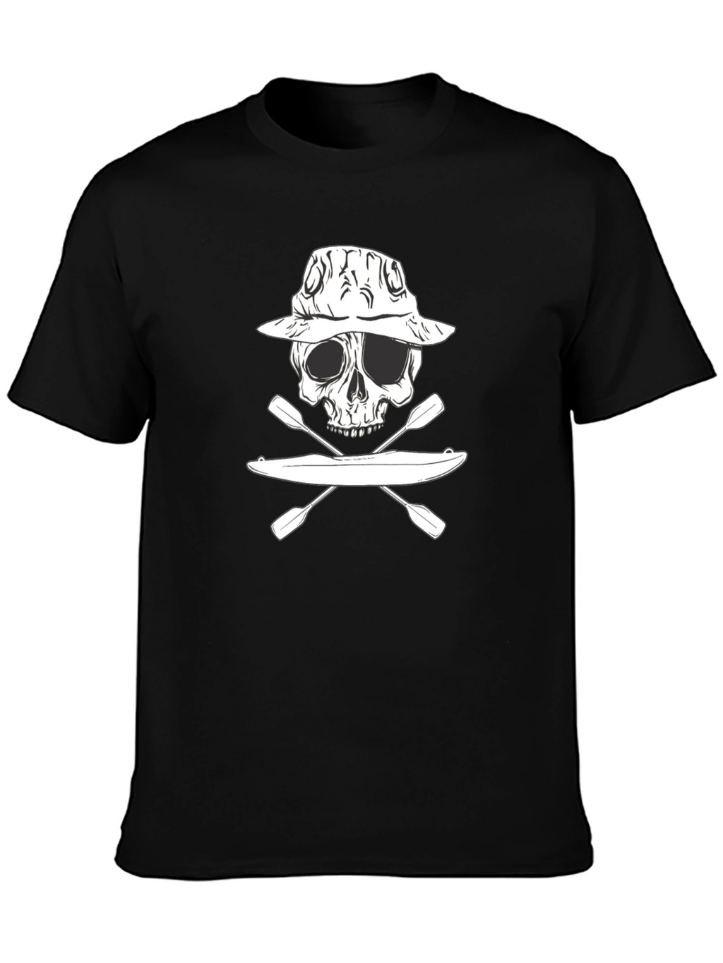 Kayak Skull Graphic T-Shirt - Adventure Ready