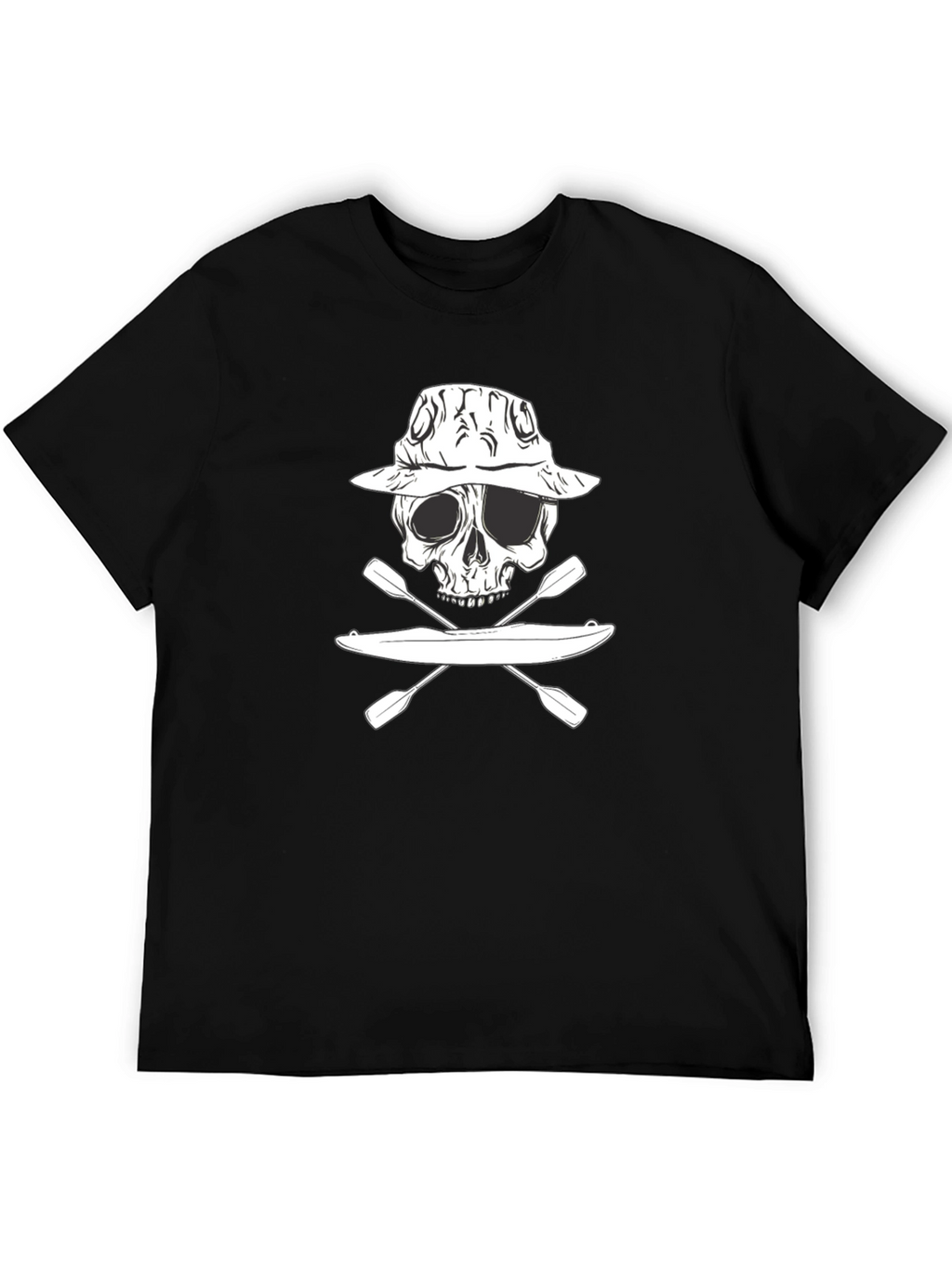 Kayak Skull Graphic T-Shirt - Adventure Ready