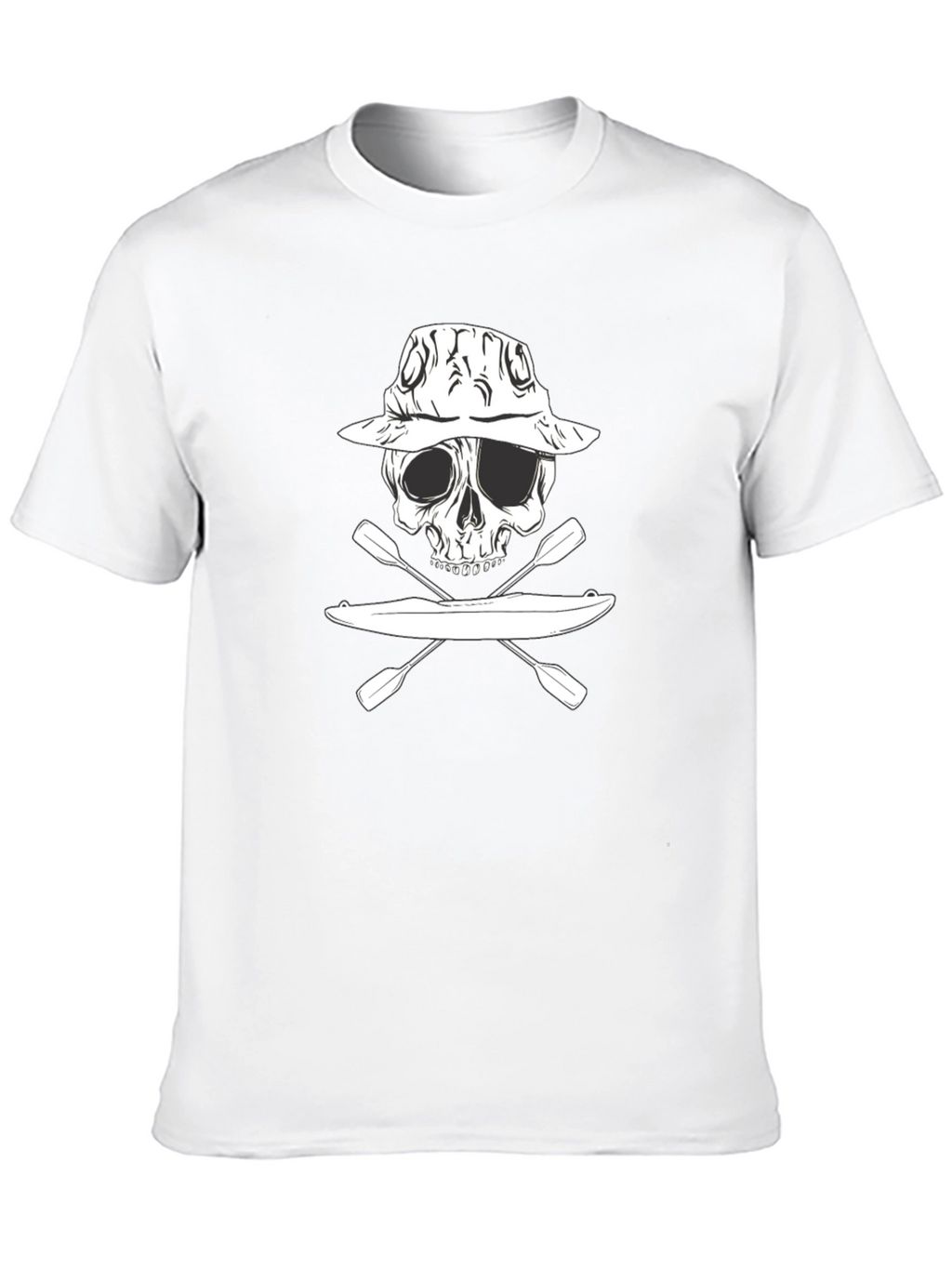Kayak Skull Graphic T-Shirt - Adventure Ready