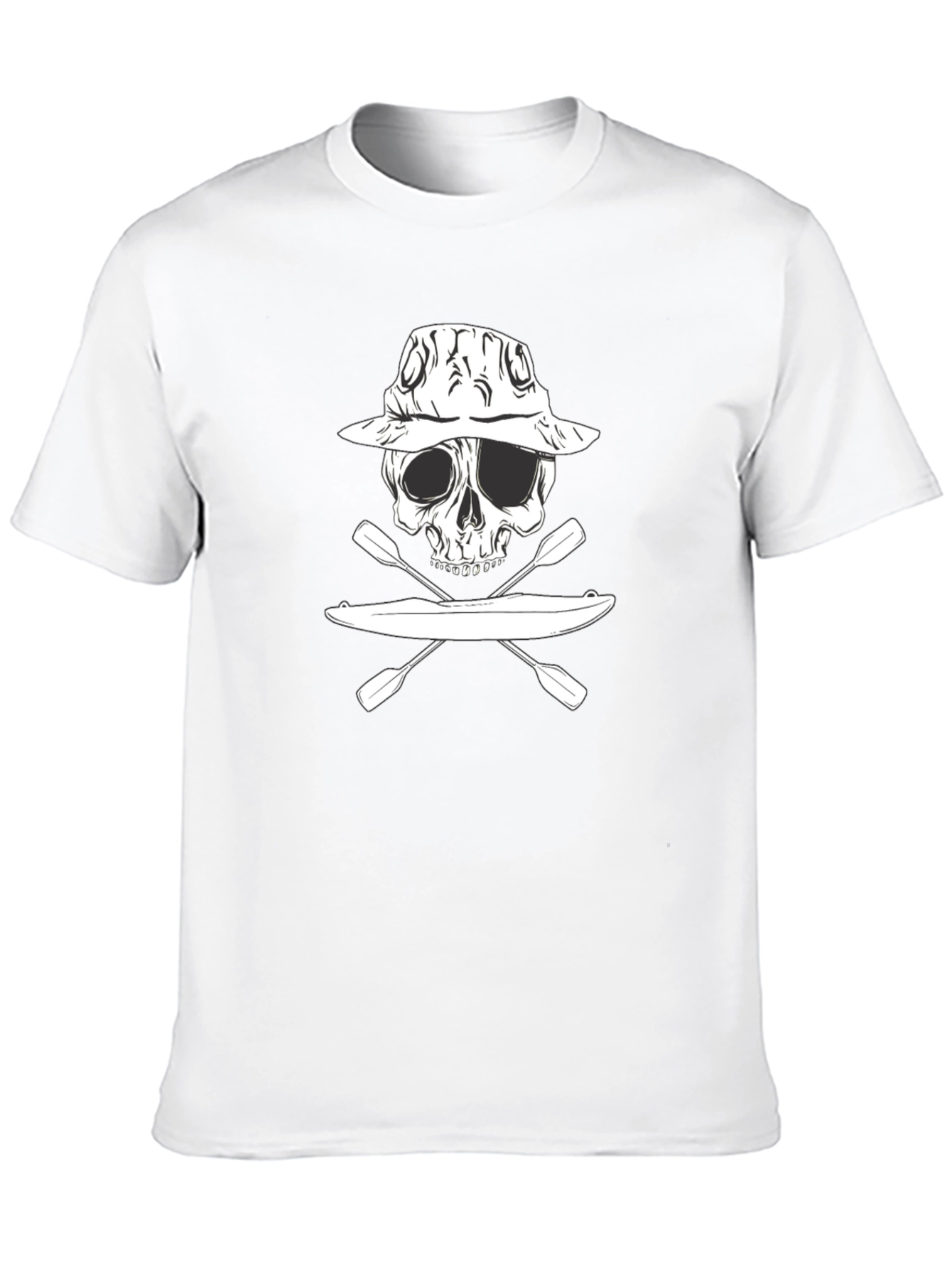 Kayak Skull Graphic T-Shirt - Adventure Ready