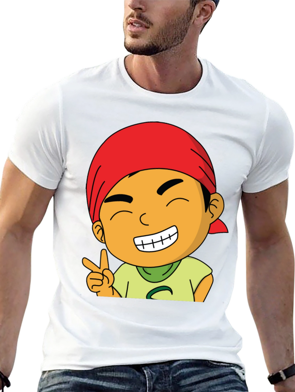 Cartoon Graphic T-Shirt - Mens Black Tee