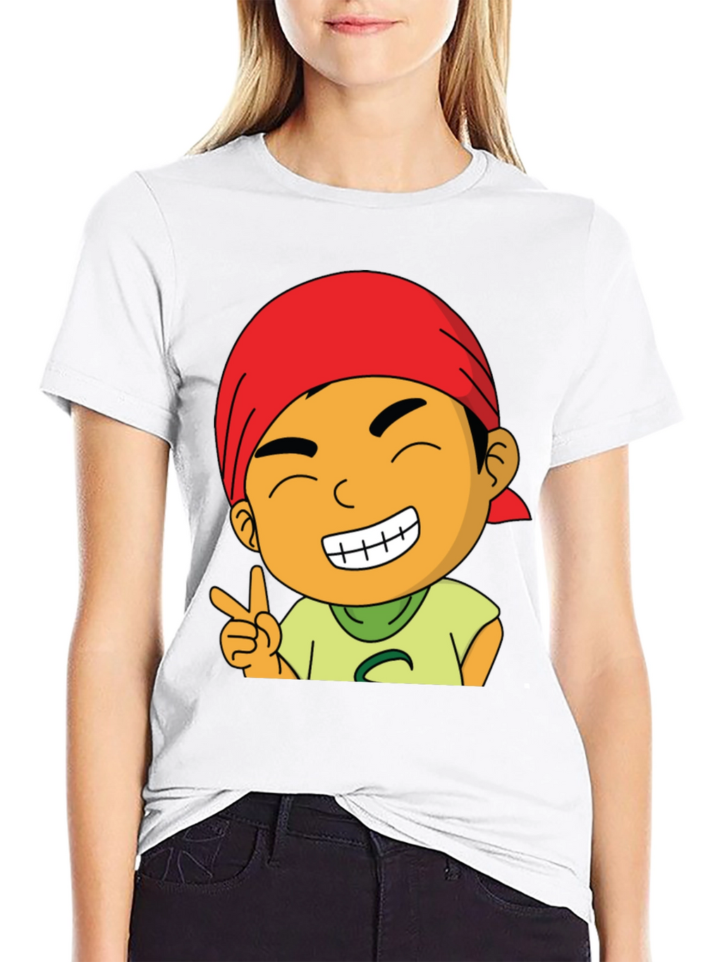 Cartoon Graphic T-Shirt - Mens Black Tee