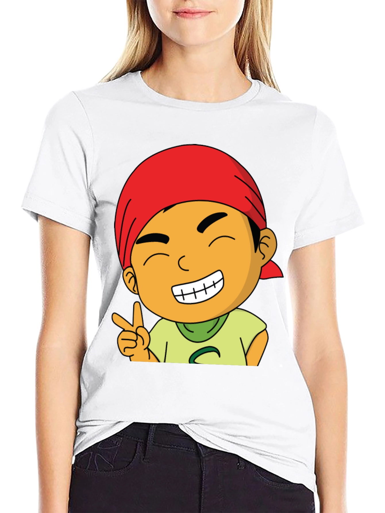 Cartoon Graphic T-Shirt - Mens Black Tee