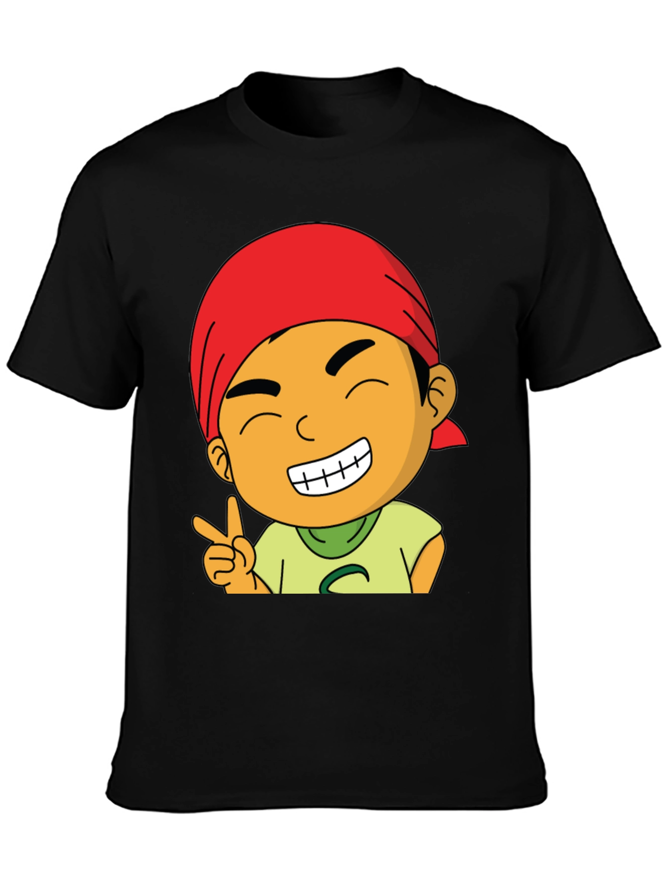 Cartoon Graphic T-Shirt - Mens Black Tee