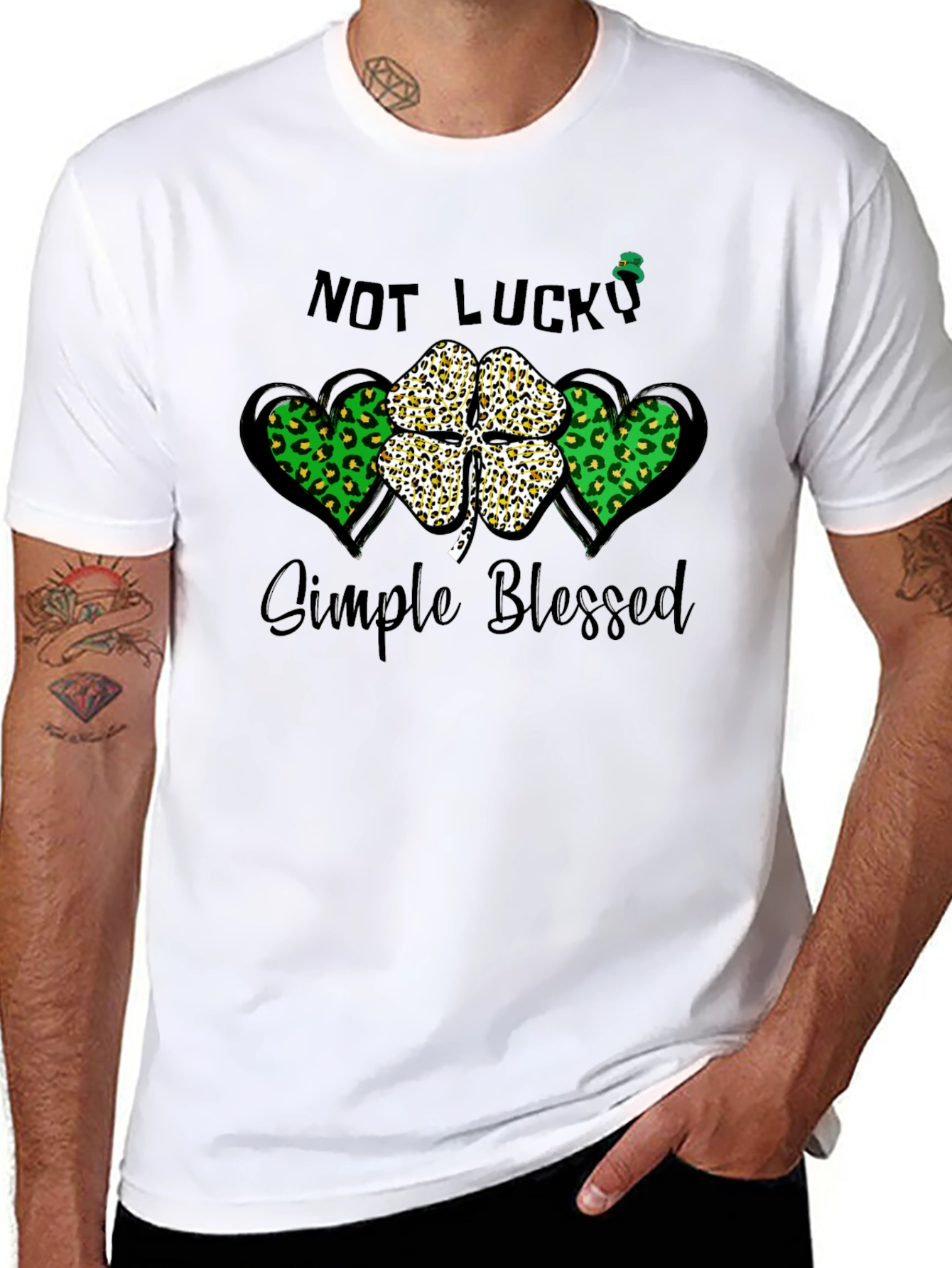Not Lucky Simple Blessed St. Patricks Day T-Shirt