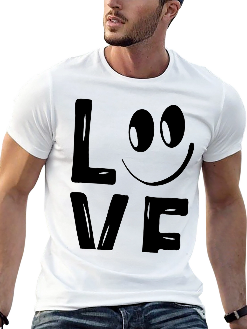 Love Graphic T-Shirt - Mens Black Tee