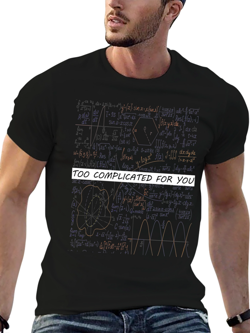 Too Complicated Math Equations Graphic Tee