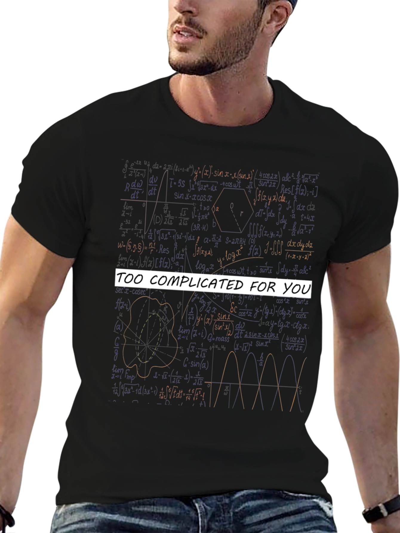 Too Complicated Math Equations Graphic Tee