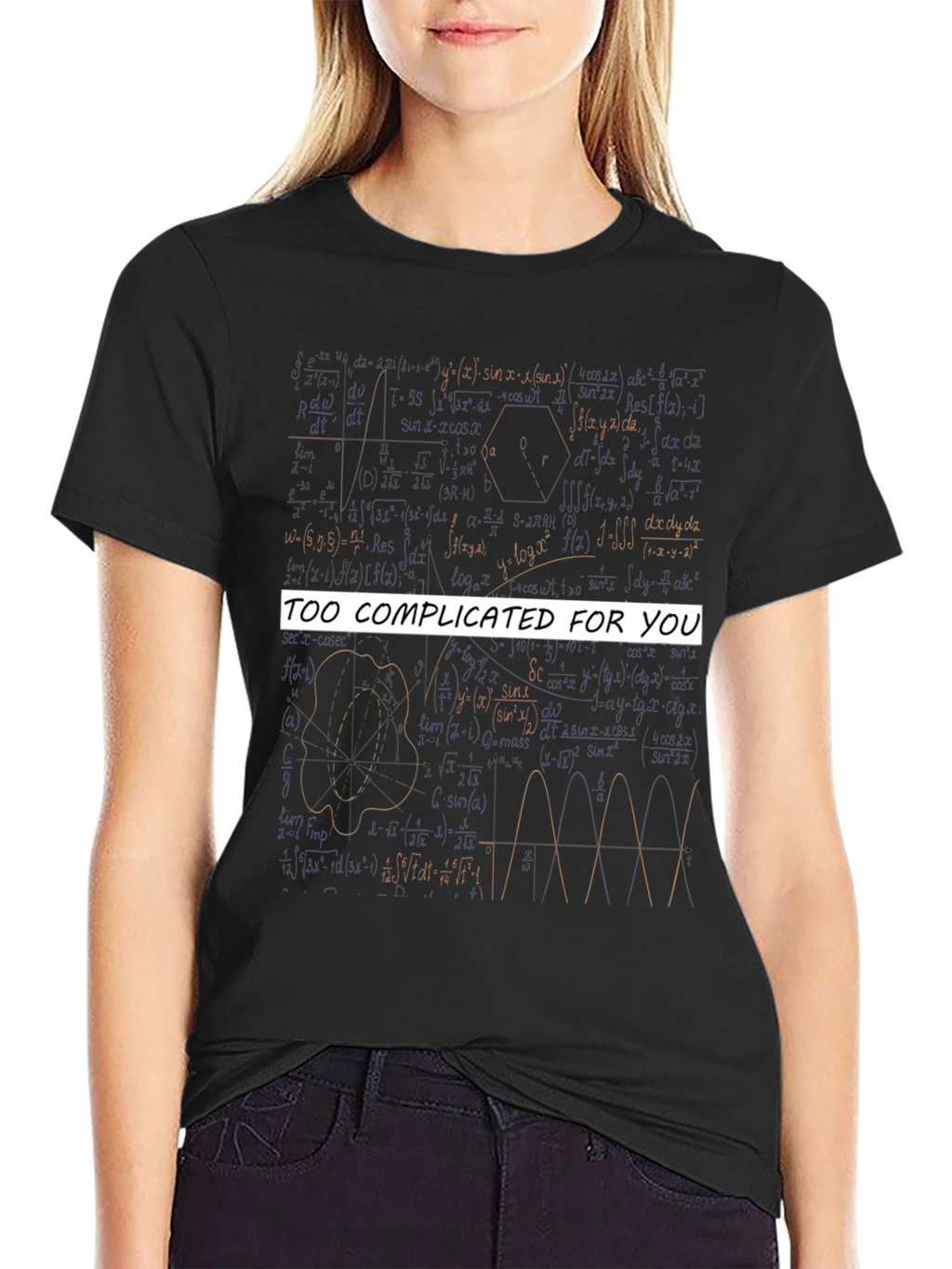 Too Complicated Math Equations Graphic Tee