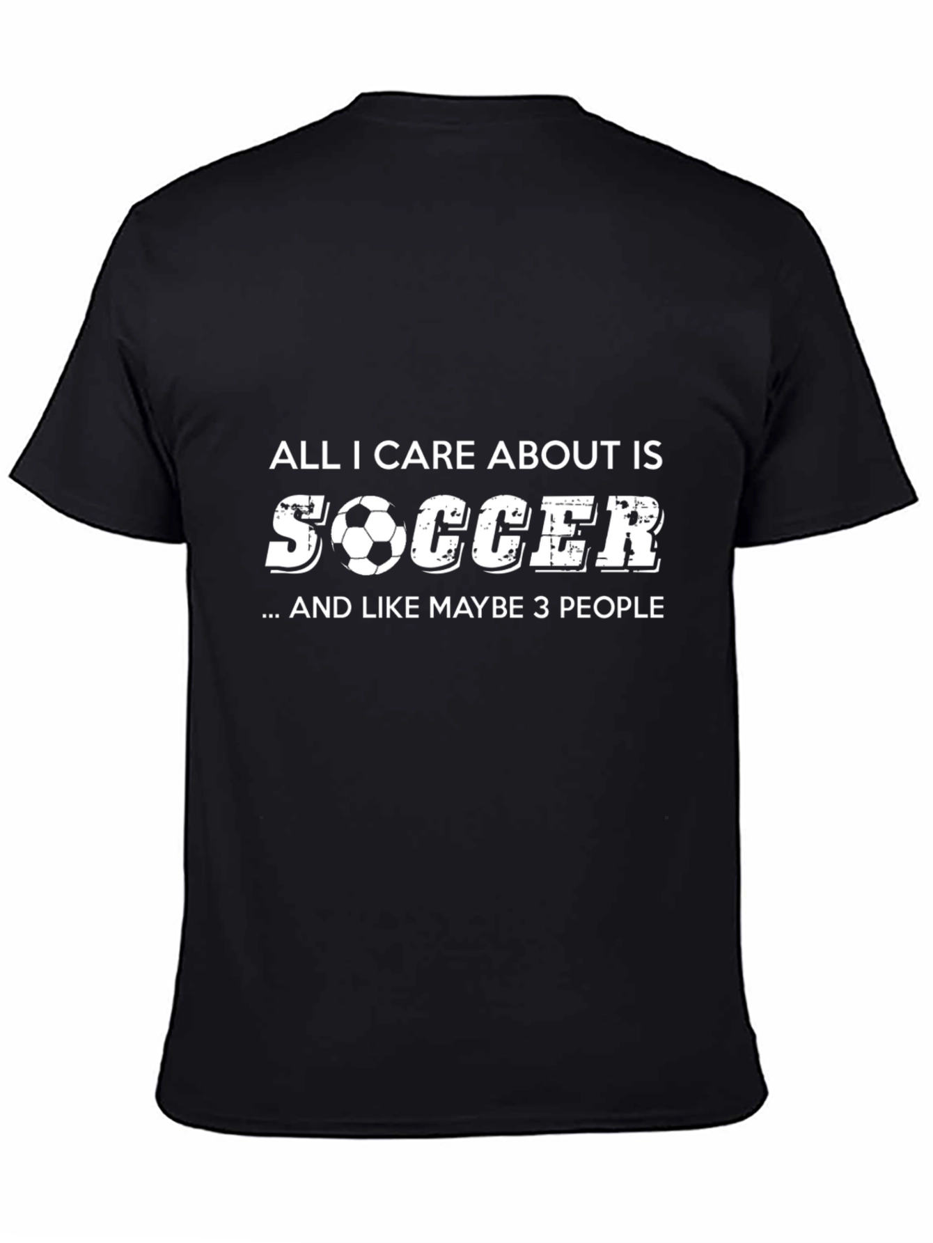Soccer Obsessed Black Tee - All I Care About Is Soccer