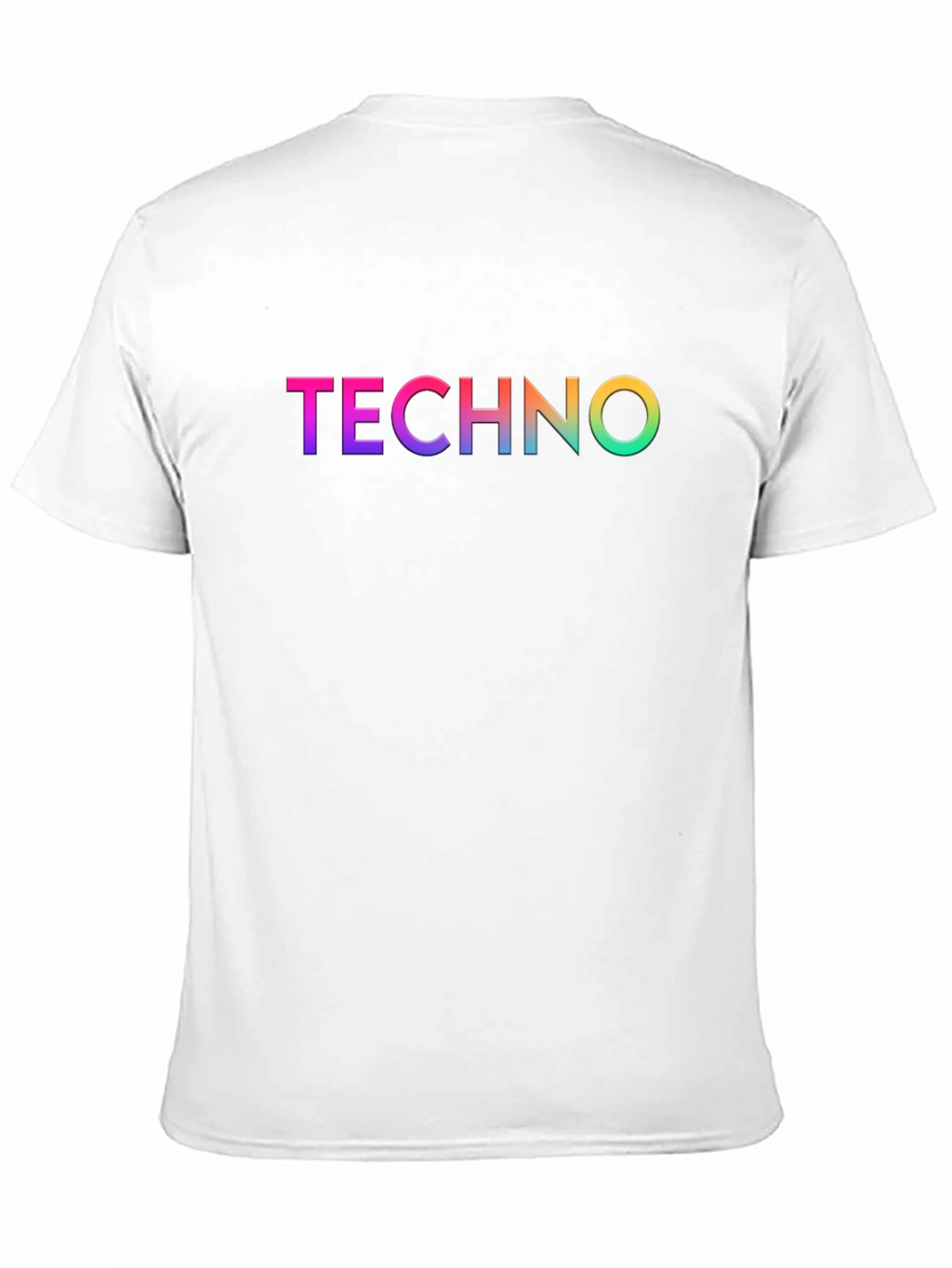 Rainbow Techno Graphic Black T-Shirt