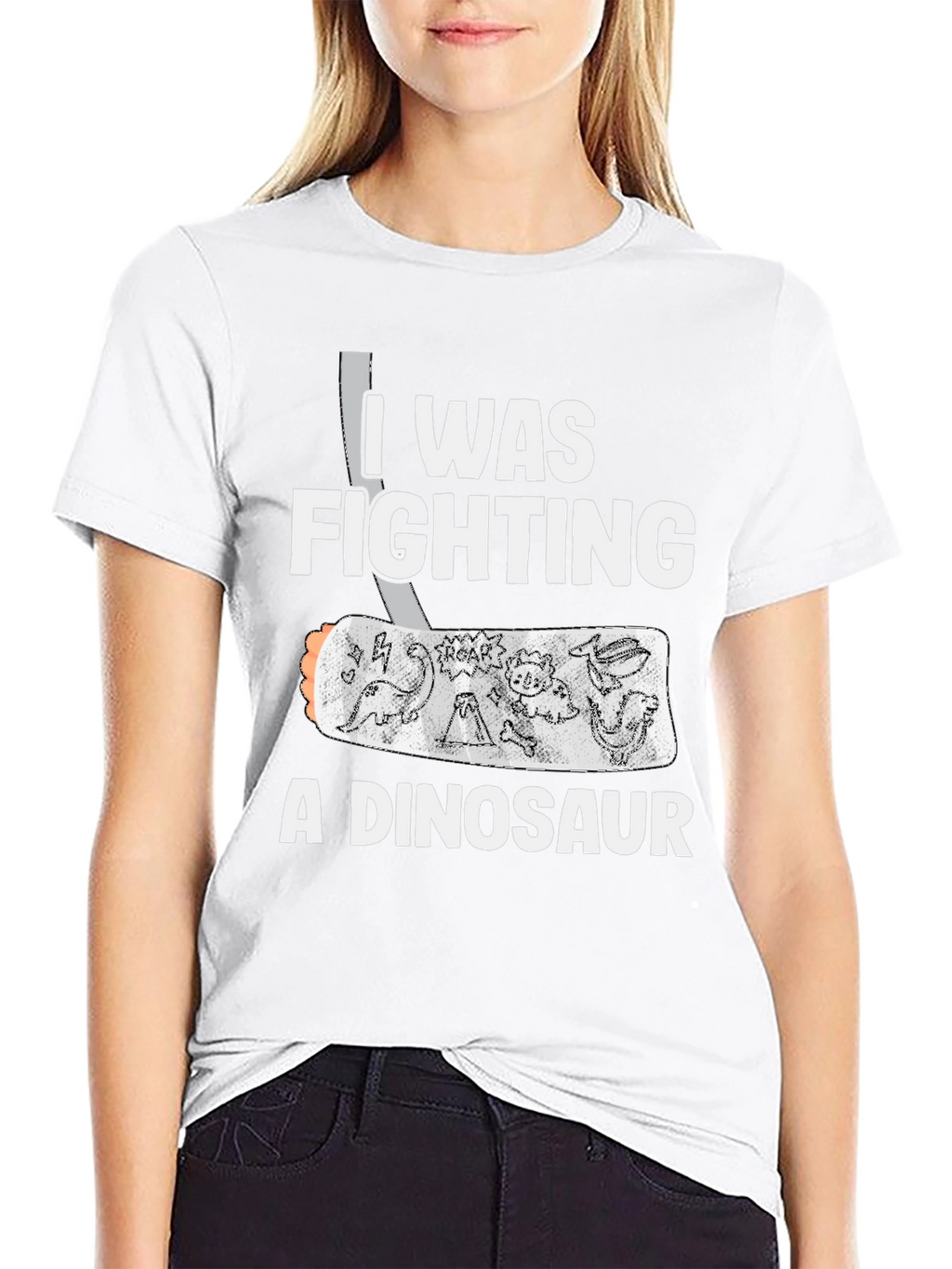 I Was Fighting A Dinosaur T-Shirt