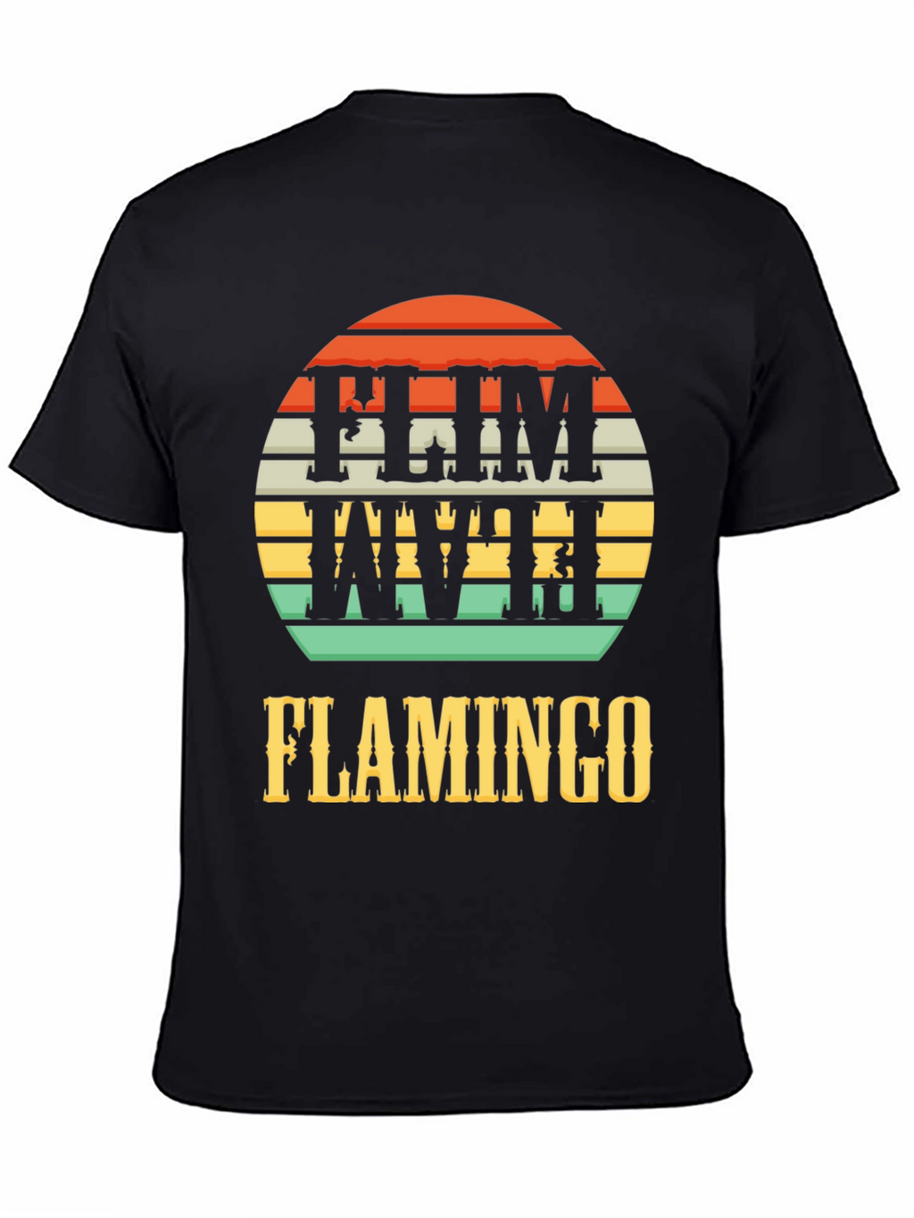 Retro Flamingo Graphic Tee - Tropical Style