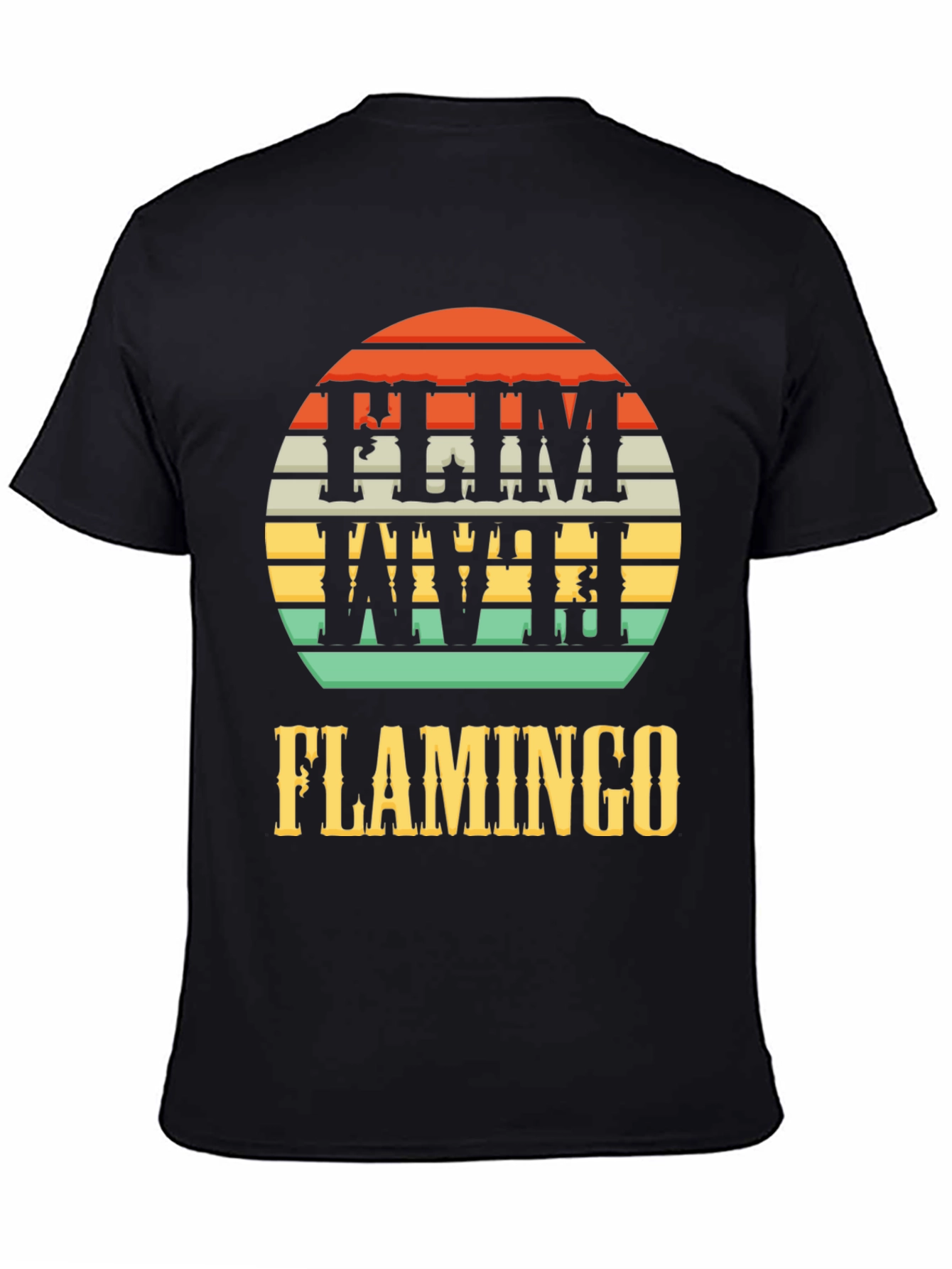 Retro Flamingo Graphic Tee - Tropical Style