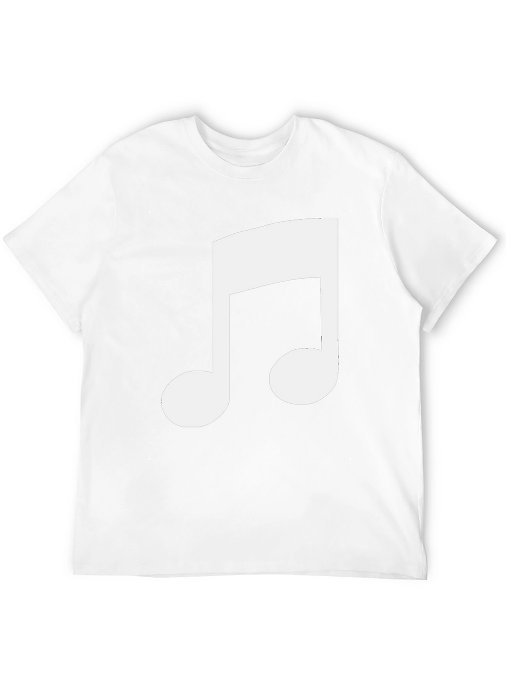 Musical Note Graphic Tee - Black Cotton T-Shirt