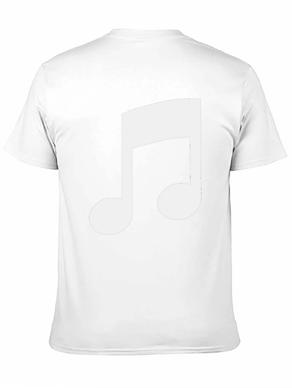 Musical Note Graphic Tee - Black Cotton T-Shirt
